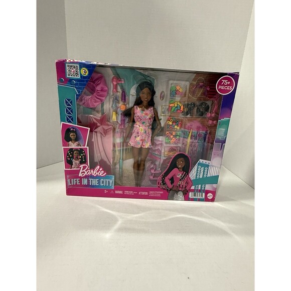 Barbie Other - Barbie Life in the City Travel Playset NEW Sealed Mattel Barbie Playset 75+ PCS